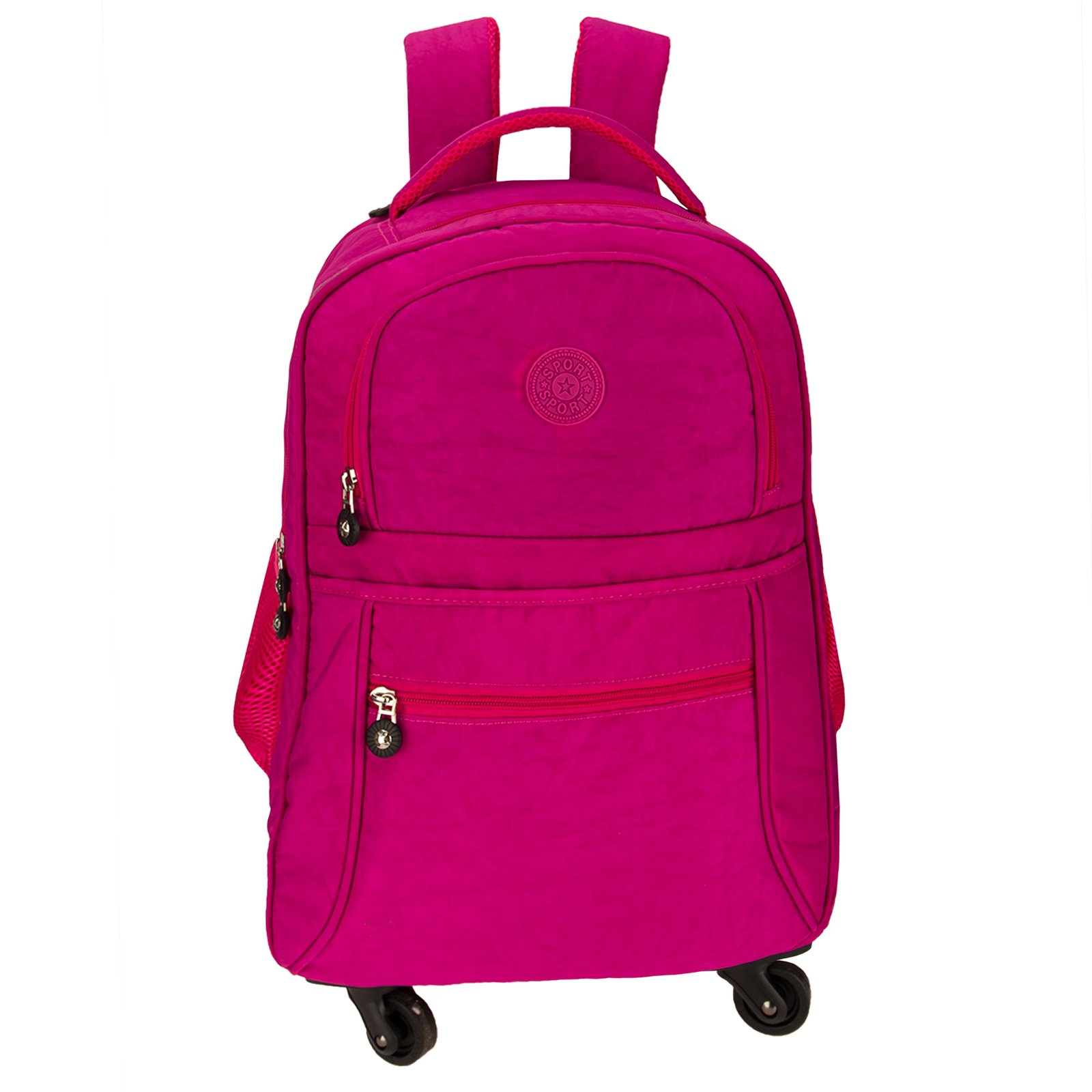 Wholesale Fuchsia Backpack Rucksack With Wheels AGT1023