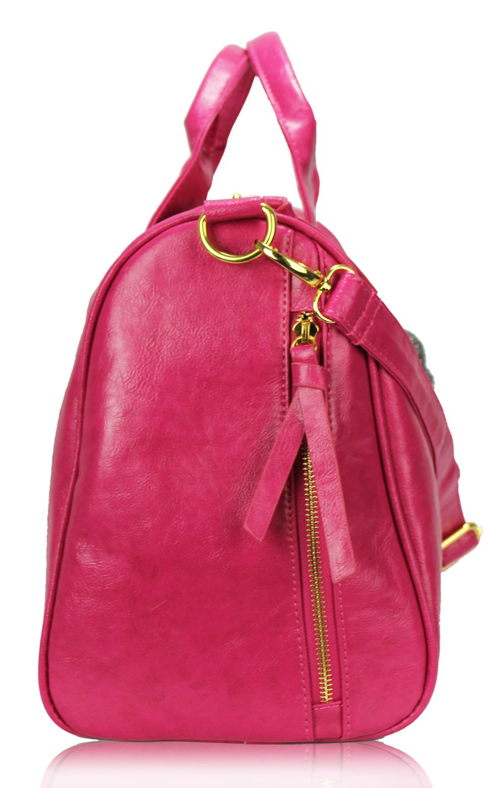 pink barrel bag