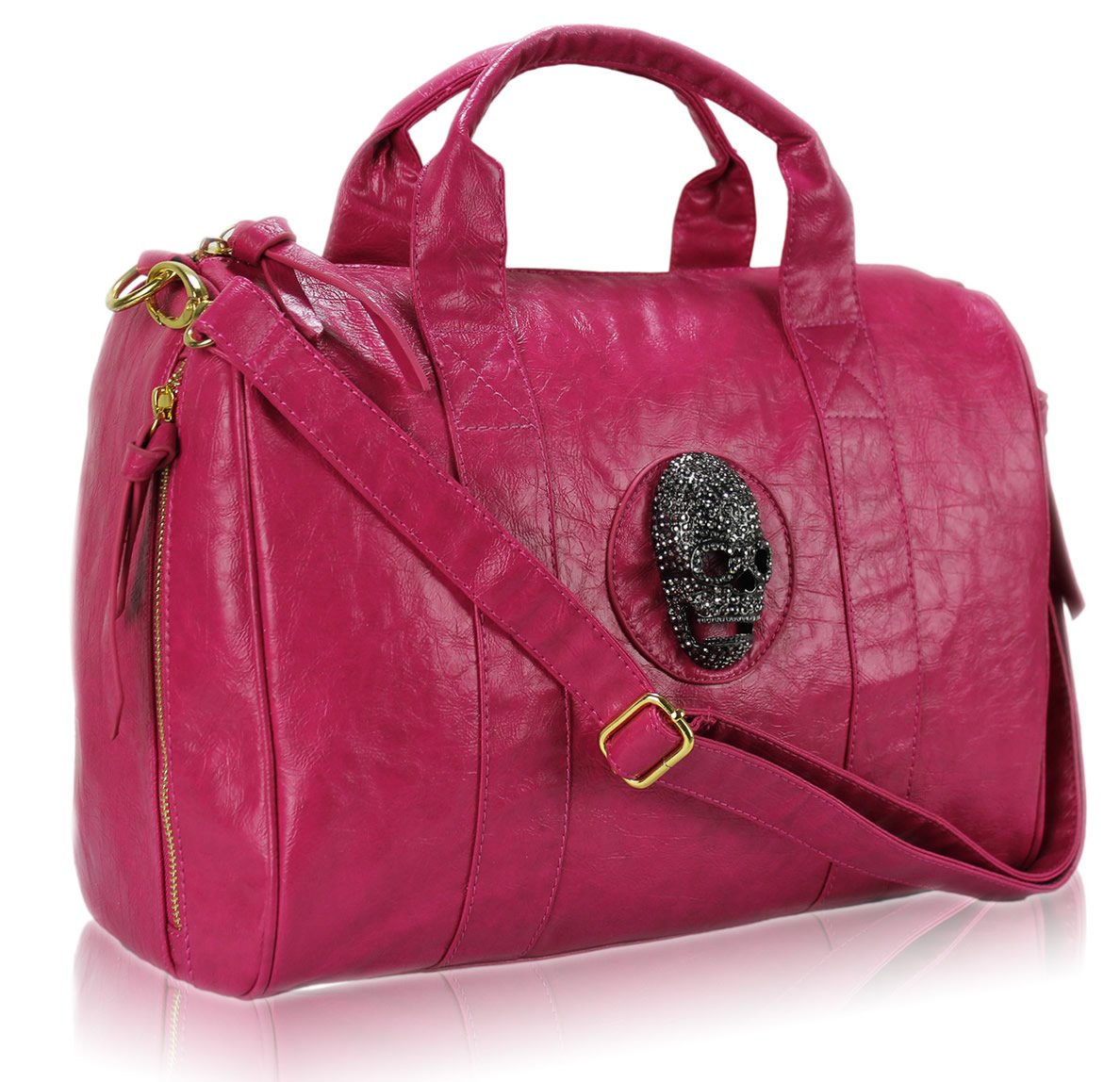 pink barrel bag