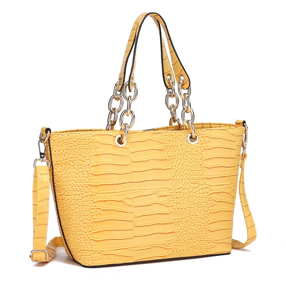 wholesale handbags wholesale bags Wholesale Luxury Yellow Croc