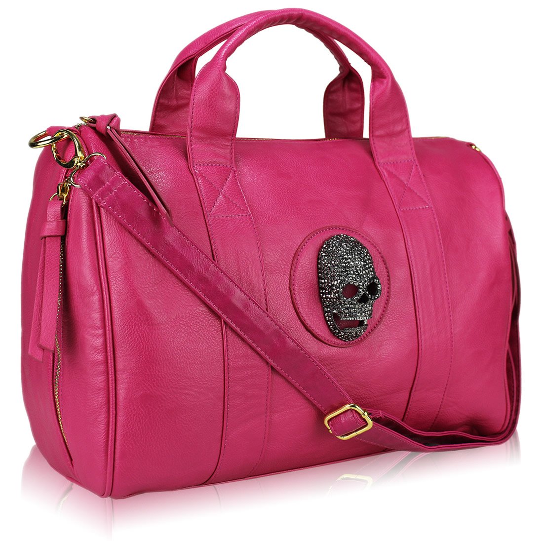 pink barrel bag