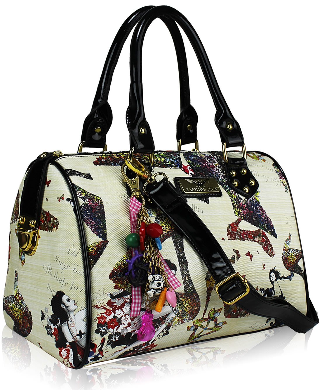Wholesale bag - Beige Fashion Tote Bag With Charm