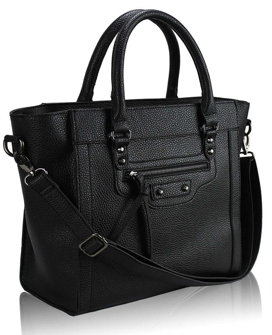 Wholesale Black Tote Handbag With Long Strap