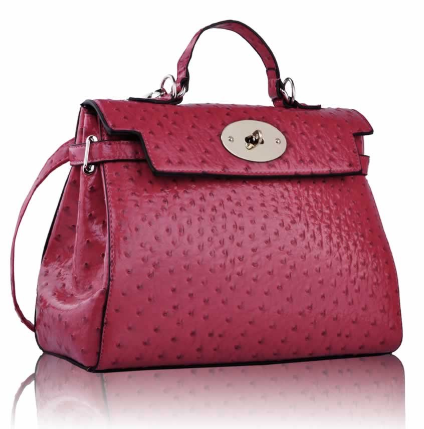 Download pink fashion Tote Bag In Mock Croc