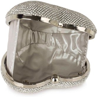 silver heart clutch