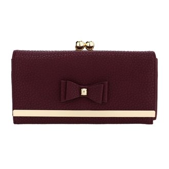 AGP1077 - Burgundy Bow Tie Purse