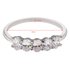 AGR0066 - Silver Classic Five-Stone Crystal Ring