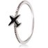 AGR0075 - Silver Airplane Crystal Ring