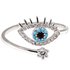 AGR0092 - Silver Crystal Adjustable Eye Ring