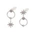 AGE0023 - Silver Sparkling Crystal Fashion Earring