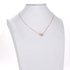 AGN0026 - Gold Plated Crystal Two Hearts Necklace