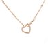 AGN0026 - Gold Plated Crystal Two Hearts Necklace