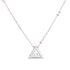 AGN0032 - Sparkling Silver Plated Crystal Triangle Necklace