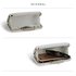 AGC00368 - Silver Glitter Evening Wedding Clutch Box