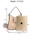 AG00591S - NudE Drawstring Tote Bag With Faux-fur Bag Charm