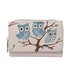 AGP1045 - Ivory / Blue Owl Design Purse/Wallet