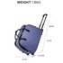 AGT1011B - Navy Travel Holdall Trolley Luggage With Wheels - CABIN APPROVED