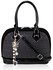 LS6004 - Black Diamante Tote Bag With Charm