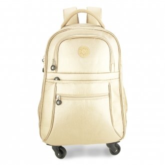 AGT1023  - Nude Backpack Rucksack With Wheels