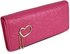 LSP1025 - Pink Ladies Purse With Metal Accessories