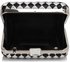 LSE0090 - Gorgeous Black/White Hard Case Evening Bag