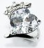 LSR004-White Crystal Cluster Ring