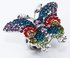 LSR007-Multi-Coloured Butterfly Crystal Ring