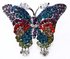 LSR007-Multi-Coloured Butterfly Crystal Ring