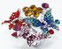 LSR0014-Multi-Coloured Butterfly Crystal Ring