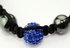 LSB002-Blue Crystal Disco Ball Bead Bracelet