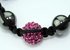 LSB002-Pink Crystal Disco Ball Bead Bracelet