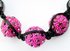 LSB003-Pink Crystal Disco Ball Bead Bracelet