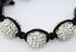 LSB004-White Crystal Disco Ball Bead Bracelet