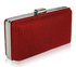 LSE00108 - Red Hard Case Evening Clutch