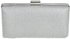 LSE00108 - Silver Hard Case Evening Clutch