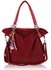 LS8001 - Red Diamante Tote Shoulder Handbag