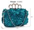 LSE00145- Teal Women's Knuckle Rings Evening Bag