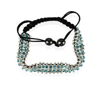 LSB0014-Teal Crystal Bracelet