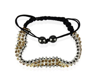 LSB0014-Coffee Crystal Bracelet