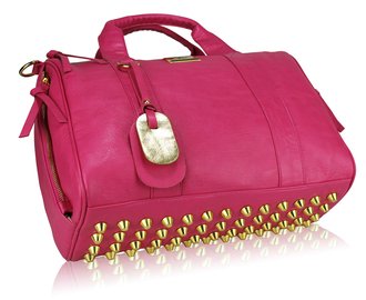 pink barrel bag