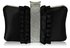 LSE00164 - Gorgeous Black Crystal Strip Clutch Evening Bag