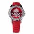 LSW004- Women's Red Skull Diamante Watch