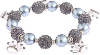 LSB0039-Wholesale & B2B Grey Crystal Bracelet With Crown Charms Supplier & Manufacturer