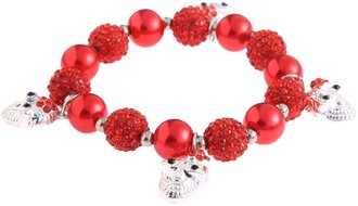 LSB0040-Wholesale & B2B Red Crystal Bracelet With Skull Charms Supplier & Manufacturer