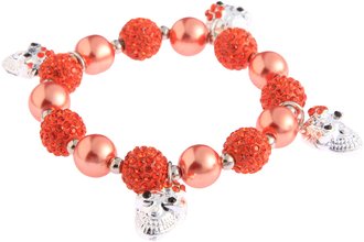 LSB0040- Wholesale & B2B Orange Crystal Bracelet With Skull Charms Supplier & Manufacturer