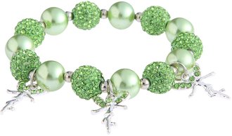 LSB0042- Wholesale & B2B Green Crystal Bracelet With Fairy Charms Supplier & Manufacturer