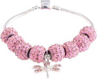 LSB0045- Wholesale & B2B Pink Crystal Bracelet With Dragonfly Charm Supplier & Manufacturer