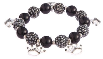 LSB0039-Wholesale & B2B Black Crystal Bracelet With Crown Charms Supplier & Manufacturer