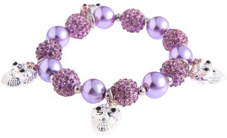 LSB0040- Wholesale & B2B Purple Crystal Bracelet With Skull Charms Supplier & Manufacturer