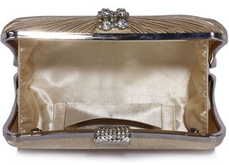 nude embellished clutch